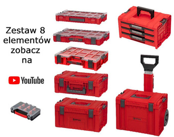 Mobilny zestaw skrzyń narzędziowych PRO Qbrick System 2.0 RED