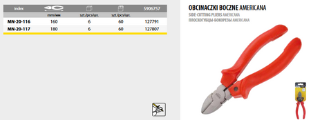 Obcinaczki boczne 160 mm americana