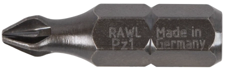 Udarowe bity Pozidriv PZ1, 25 mm - opakowanie plastikowe - 20 szt.