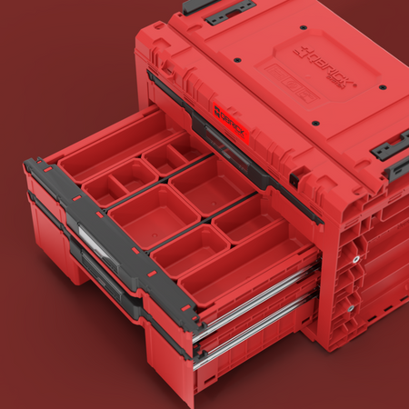 Qbrick System PRIME Drawer 3 Toolbox Expert Red Ultra HD