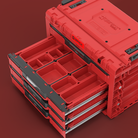 Qbrick System PRIME Drawer 3 Toolbox Expert Red Ultra HD