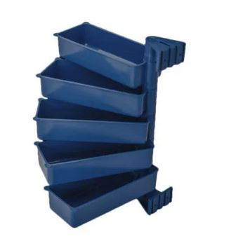 Eko Pivot - zestaw 5 pojemników obrotowych czarny