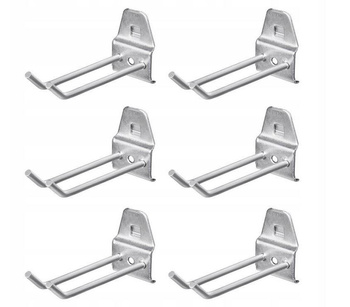 Zestaw haków podwójnych dużych Tablica narzędziowa - Tool Wall Panel - 6szt