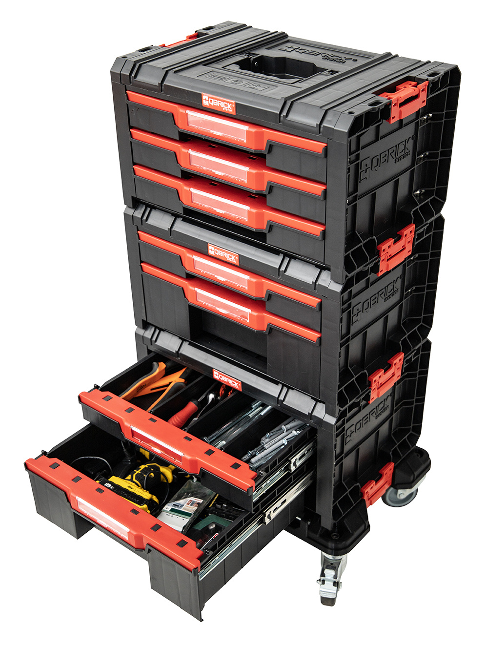 Zestaw Qbrick System PRO DRAWER SET BASIC szuflady na platformie kołowej