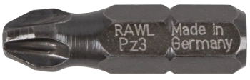 Udarowe bity Pozidriv PZ3, 25 mm - opakowanie plastikowe - 20 szt.