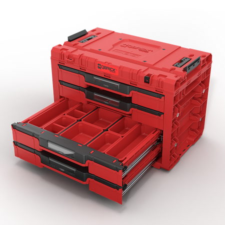 Qbrick System PRIME Drawer 4 Toolbox Expert Red Ultra HD