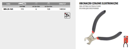 Obcinaczki czołowe 115 mm elektroniczne