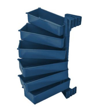 Eko Pivot - zestaw 6 pojemników obrotowych niebieski