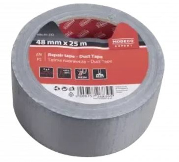 Taśma uniwersalna duct tape 48 mm x 50m - etykieta - 1 szt.