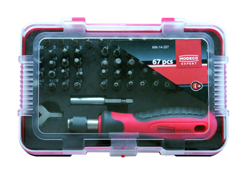 Zestaw wkrętak bity PVC box 67cz