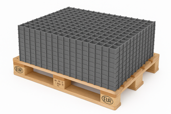 PALETA - KRATKA OGRODOWA 30mm czarna - 272 sztuki