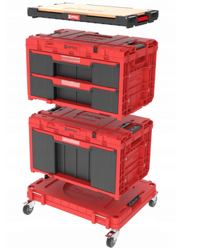 Qbrick System ONE Workshop Drawers SET 7 Red Ultra HD