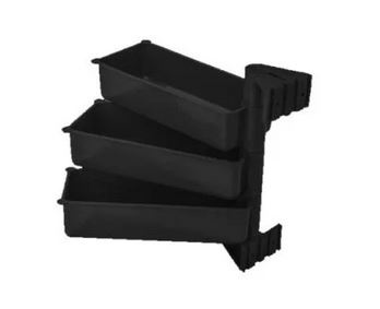 Eko Pivot - zestaw 3 pojemników obrotowych czarny