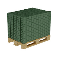 PALETA -  KRATKA OGRODOWA 40mm zielona - 208 sztuk