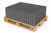 PALETA - KRATKA OGRODOWA 30mm czarna - 272 sztuki