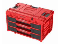 QBRICK SYSTEM ONE Drawer 3 Toolbox 2.0 RED ULTRA HD Szuflady