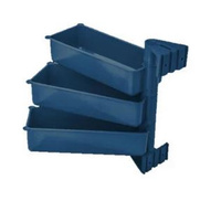 Eko Pivot - zestaw 3 pojemników obrotowych niebieski