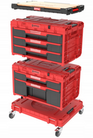 Qbrick System ONE Workshop Drawers SET 5 Red Ultra HD