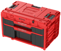 Skrzynka z szufladami Qbrick System ONE 2.0 DRAWER 2 Plus TOOLBOX EXPERT RED Ultra HD Custom