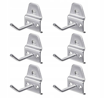 Zestaw haków pojedynczych małych - Tablica narzędziowa - Tool Wall Panel - 6szt 