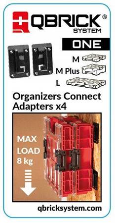 Qbrick System ONE Organizers Connect Adaptery