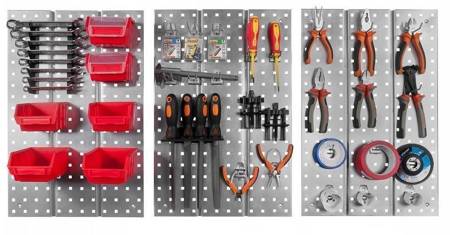 Zestaw uchwytów na narzędzie ręczne Tablica narzędziowa - Tool Wall Panel - 6szt 